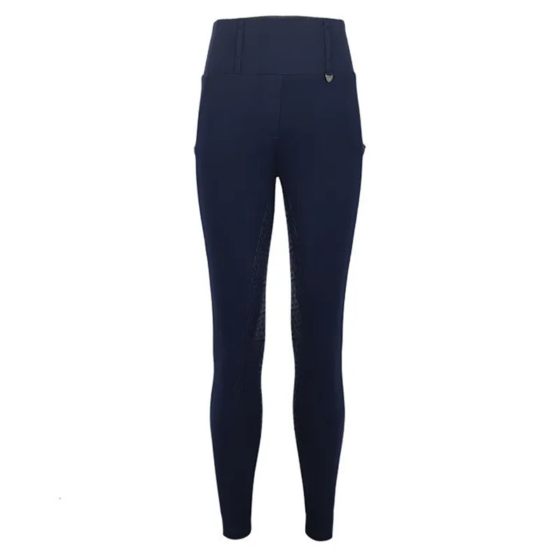 Woof Wear All Season Riding Tights - Full Seat - Navy-1